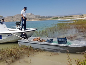 Keban Barajı'nda ruhsatsız avlanan kişiye 5 bin TL para cezası