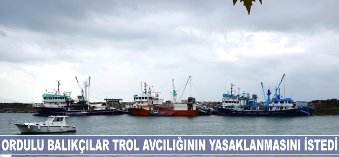 Ordulu balıkçılar trol balık avcılığının yasaklanmasını istedi