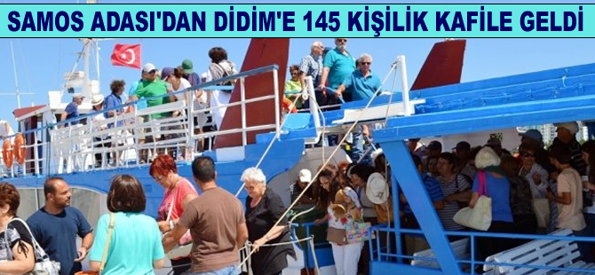 Samos Adası’ndan Didim’e 145 kişilik kafile geldi