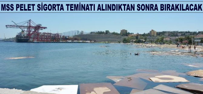 'MSS Pelet' sigorta teminatı alındıktan sonra serbest bırakılacak