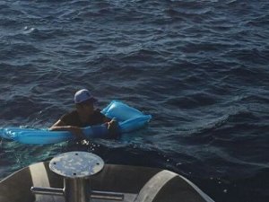 Deniz yatağıyla Kos'a kaçmaya çalışan mülteci kurtarıldı