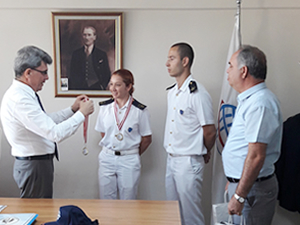 T/S SAMSUN Eğitim Gemisi Çanakkale'ye demirledi