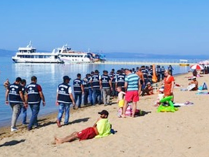 Sarımsaklı Plajı'na hava destekli operasyon yapıldı