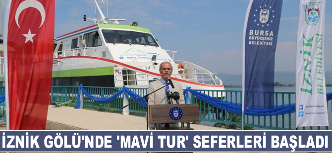 İznik Gölü'nde 'Mavi Tur' seferleri başladı