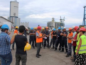 Hopaport’ta yapılan Yangın Söndürme Tatbikatı gerçeği aratmadı