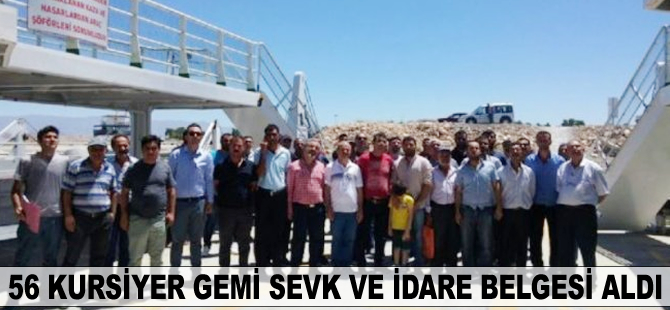 56 kursiyer Gemi Sevk ve İdare Belgesi aldı