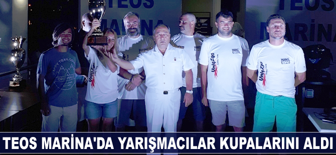 Teos Marina’da yarışmacılar kupalarını aldı