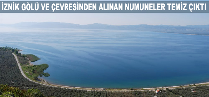 İznik Gölü ve çevresinden alınan numuneler temiz çıktı