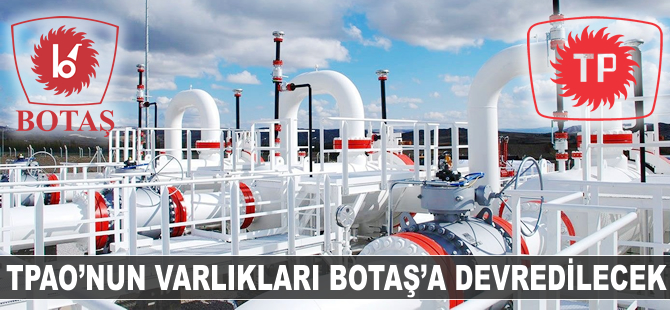 TPAO'nun varlıkları BOTAŞ'a bedelsiz devredilecek