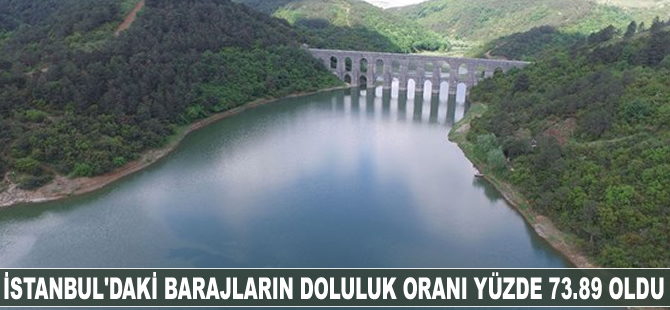 İstanbul'daki barajların doluluk oranı yüzde 73.89 oldu