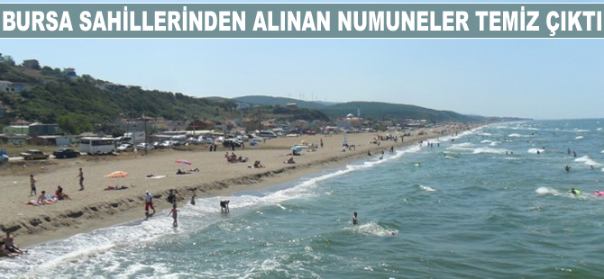 Bursa sahillerinden alınan numuneler temiz çıktı
