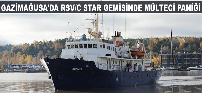 Gazimağusa'da RSV/C STAR gemisinde 'mülteci’ paniği yaşandı