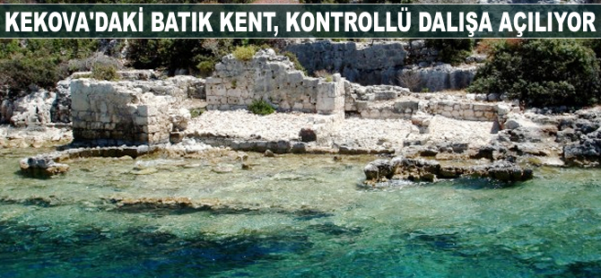 Kekova'daki batık kent, kontrollü dalışa açılıyor