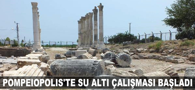 Pompeiopolis Antik Kenti'nde, su altı çalışması başladı