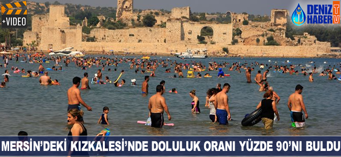 Mersin'deki Kızkalesi'ne ziyaretçi akını