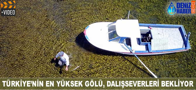 Türkiye'nin en yüksek gölü, dalışseverleri bekliyor