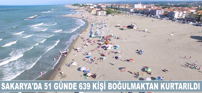 Sakarya'da 51 günde 639 kişi boğulmaktan kurtarıldı