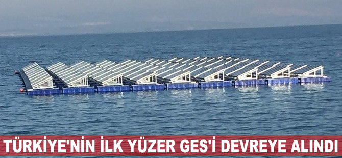Türkiye'nin ilk yüzer GES'i devreye alındı