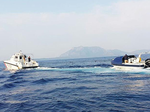 Marmaris'te Sahil Güvenlik, 4 Yunan vatandaşını kurtardı