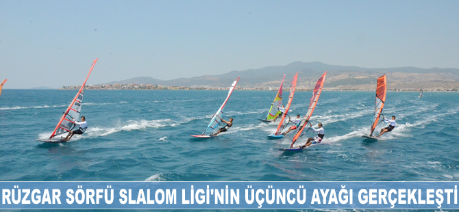 Rüzgar Sörfü Slalom Türkiye Ligi'nin üçüncü ayağı gerçekleşti