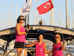 3 Türk kadın denizci, yelkenli yat ile 3 deniz dolaştı