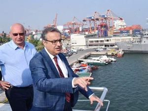 Ali İhsan Su, Uluslararası Limanı’nı denetledi