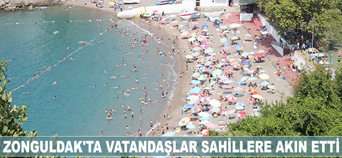 Zonguldak'ta vatandaşlar sahillere akın etti
