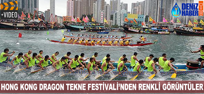 Hong Kong Dragon Tekne Festivali'nden renkli görüntüler
