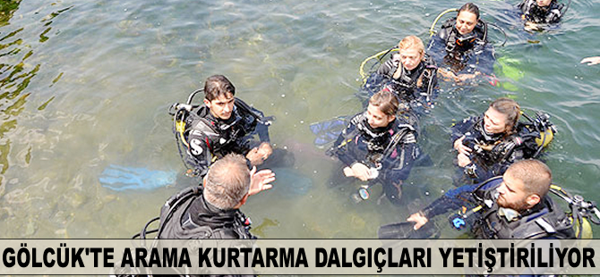 Gölcük'te arama kurtarma dalgıçları yetiştiriliyor