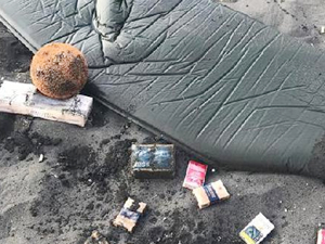 Denizden çıkan malzemeler Sahil Güvenlik'i harekete geçirdi