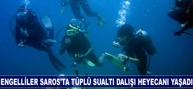 Engelliler Saros'ta tüplü sualtı dalışı yaptı