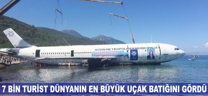 Dünyanın en büyük uçak batığı yoğun ilgi gördü