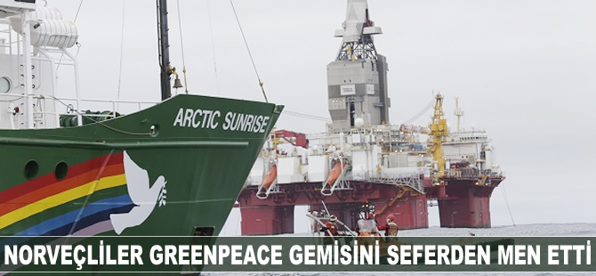 Norveçliler, Greenpeace gemisini seferden men etti