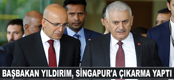 Başbakan Binali Yıldırım, kalabalık bir heyetle Singapur'a çıkarma yaptı