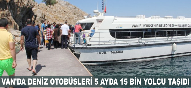 Van'da deniz otobüsleri 5 ayda 15 bin yolcu taşıdı