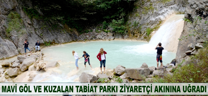 Mavi Göl ve Kuzalan Tabiat Parkı ziyaretçi akınına uğradı