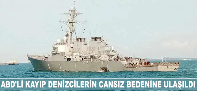 USS McCain kazasında kayıp denizcilerin cansız bedenine ulaşıldı