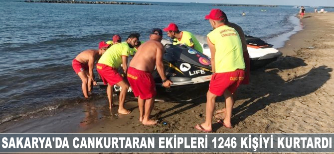 Sakarya'da cankurtaran ekipleri 1246 kişiyi kurtardı