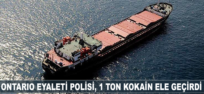 Kanada polisi 1 ton kokain ele geçirdi