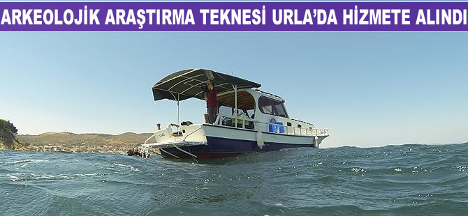 İlk arkeolojik araştırma teknesi, Urla'da hizmete alındı
