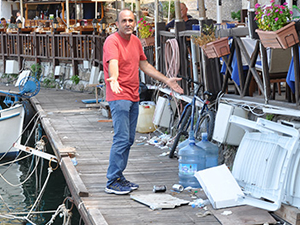Girne Antik Limanı’nda çevre kirliliği artıyor