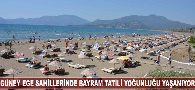 Güney Ege sahillerinde bayram tatili yoğunluğu yaşanıyor