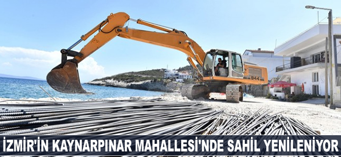 İzmir'in Kaynarpınar Mahallesi’nde sahil yenileniyor