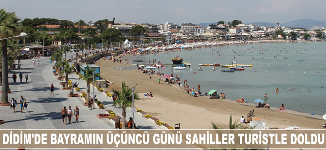 Didim'de bayramın üçüncü günü sahiller doldu