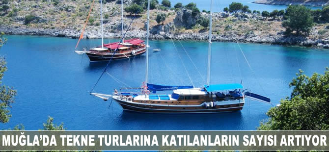 Muğla'da tekne turlarına katılanların sayısı artıyor