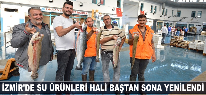 İzmir'de Su Ürünleri Hali yenilendi