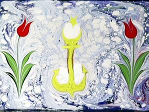 Ebru Sanatçısı Garip Ay, ALTIN ÇIPA'yı suya işledi