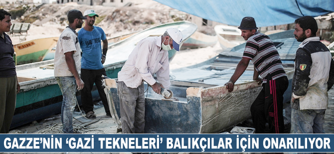 Gazze'nin "gazi tekneleri" onarılıyor