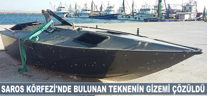 Saros'ta bulunan teknenin gizemi çözüldü