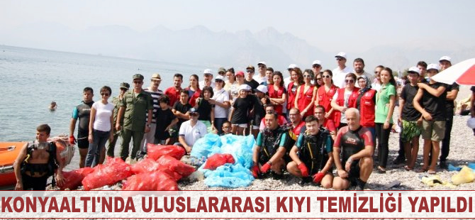 Konyaaltı’nda uluslararası kıyı temizliği yapıldı